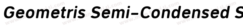 Geometris Semi-Condensed Semi Bold字体转换